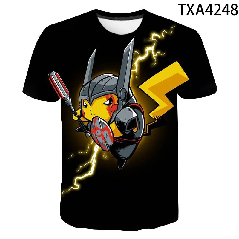 

New Summer Casual Short Sleeve Cartoon Anime 3D Print T Shirt Boy Girl Kids Fashion Streetwear Men Women Children Cool Tops Tee