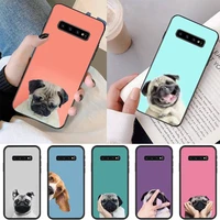 cute bulldog phone case for samsung galaxy s6 s7 edge plus s8 s9 s20plus s20ultra s10lite 2020 s10 case