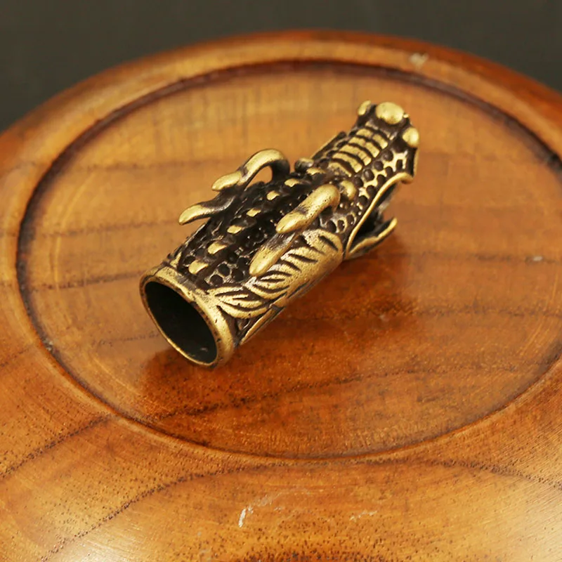 Подвеска в виде головы дракона из чистой меди со властным зодиаком Мужская