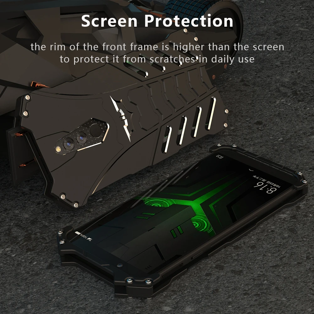 R Just для Xiaomi Black Shark Helo чехол Роскошный Жесткий металлический алюминиевый сплав