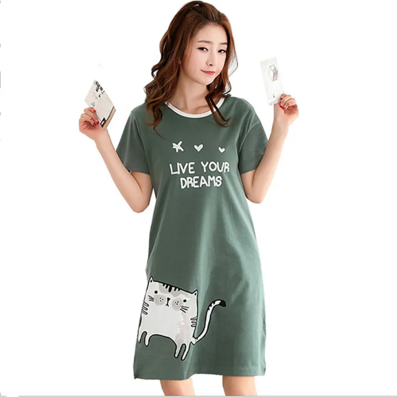 

Женская ночная рубашка из хлопка, Размеры M/XXXL