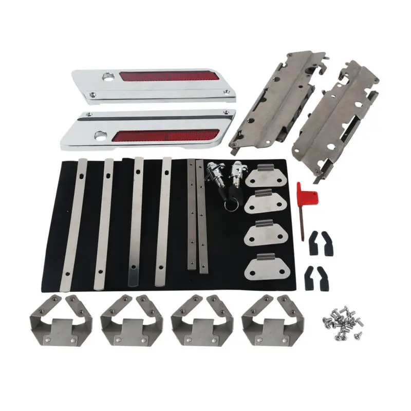 Жесткие сумки для мотоцикла сумка седла фурнитура замок с петлями комплект Harley