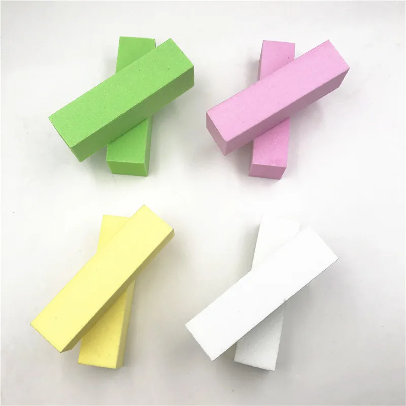 2 шт./лот белый розовый зеленый дизайн ногтей буферная полировка блестки