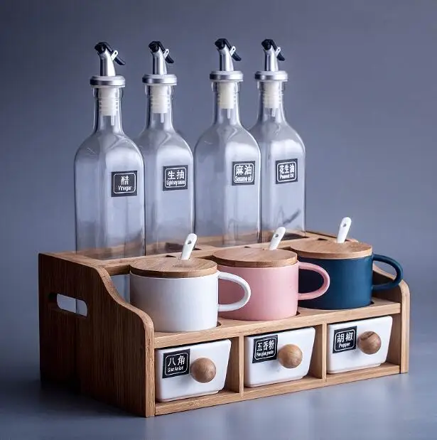 Керамическая банка для приправ набор коробок коробка приправа бутылок