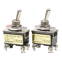 2pcs on off spst toggle switch heavy duty with waterproof cover 12v 15a250 vac 10 a125vac
