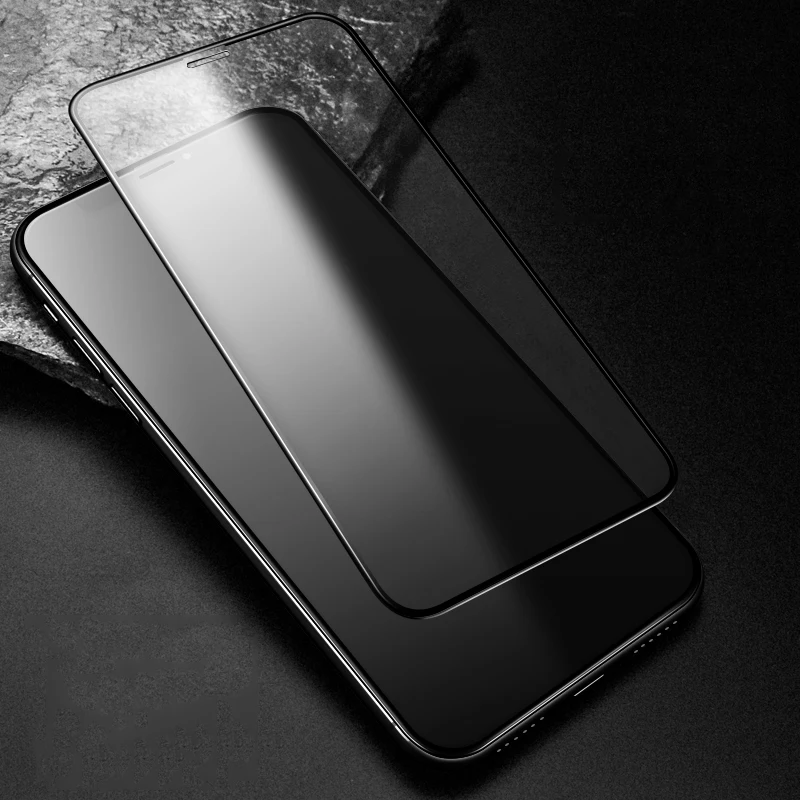 Matte Frosted Full Cover Tempered Glass Screen Protector Film for iPhone14 13 12 11 Pro Max XS XR 8 7 6 Plus SE Anti-fingerprint