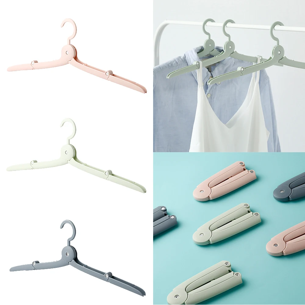 Портативная складная вешалка для одежды пластиковые вешалки