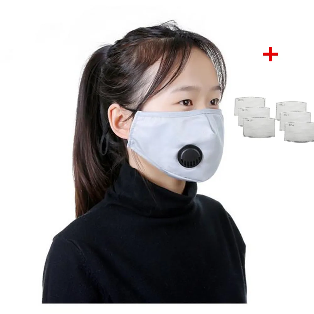 Маска для защиты рта PM2.5 хлопковая маска от пыли и дыхания респиратор с фильтром