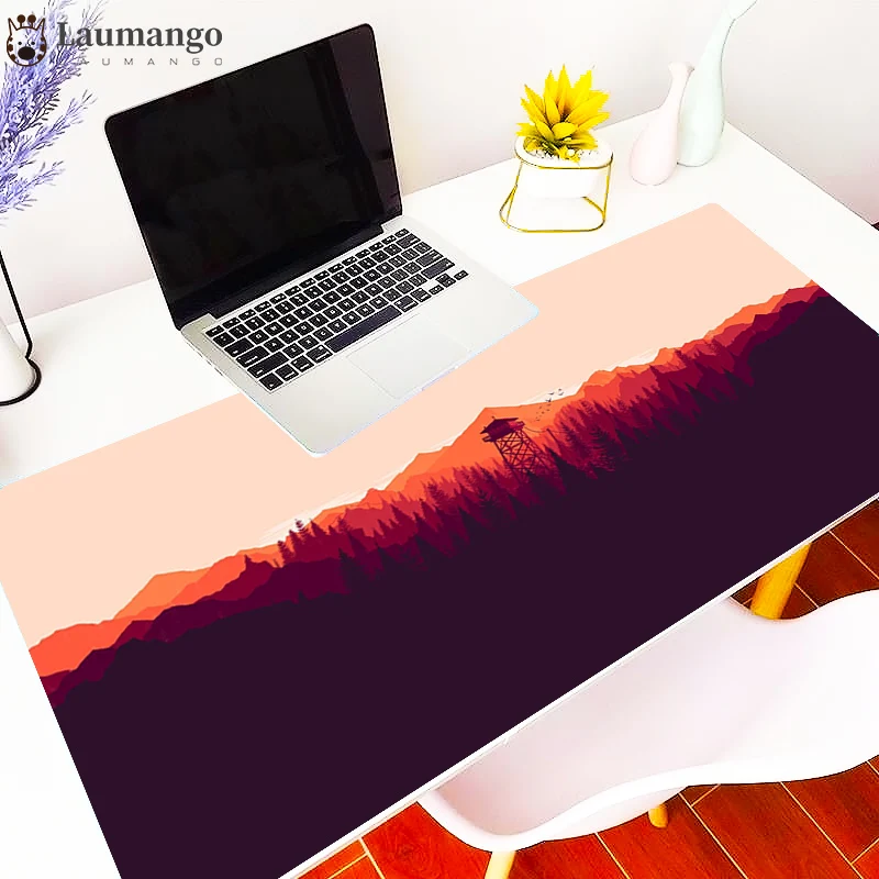 

Deep forest firewatch Mouse Pad gamer gamers decoracion Large Computer keyboard desk mat XXL Lock Edge Keyboard 90x40cm mousepad