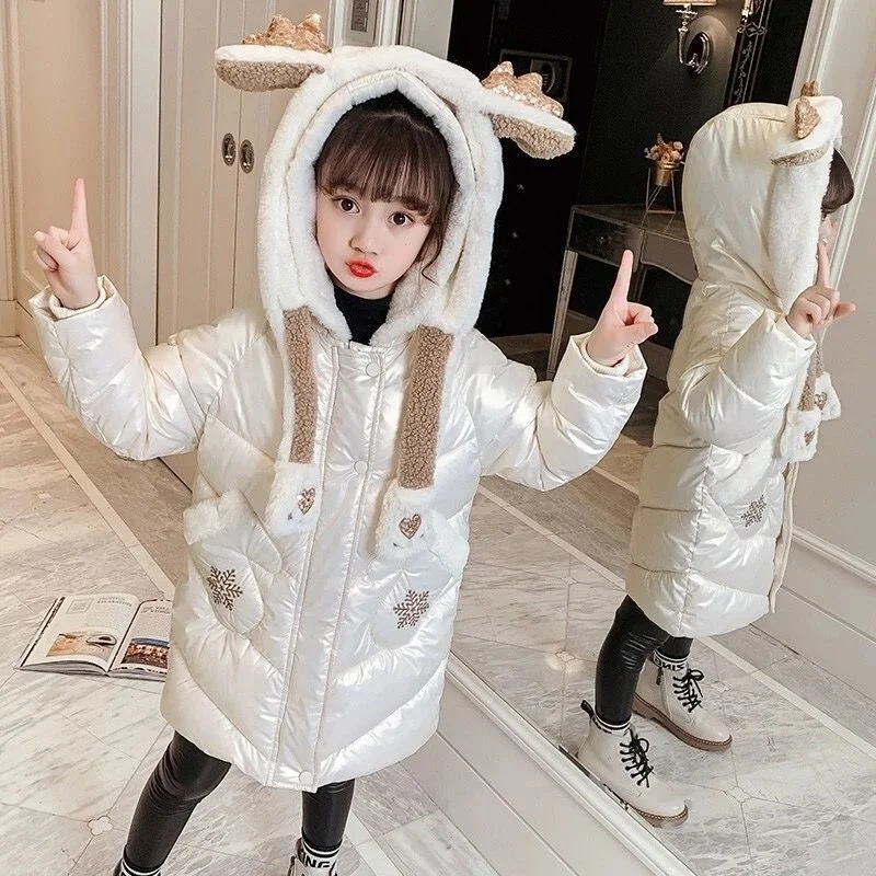 

Детская зимняя куртка с капюшоном, на Возраст 4-10 лет