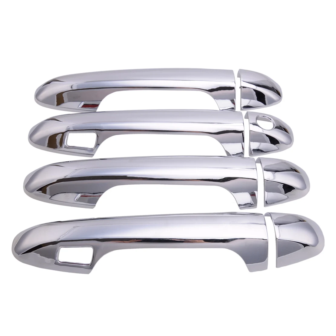 

8 Pcs Car Chrome Door Handle Cover Trim w/ Smart Key fit for Toyota Highlander 2014 2015 2016 Accessories