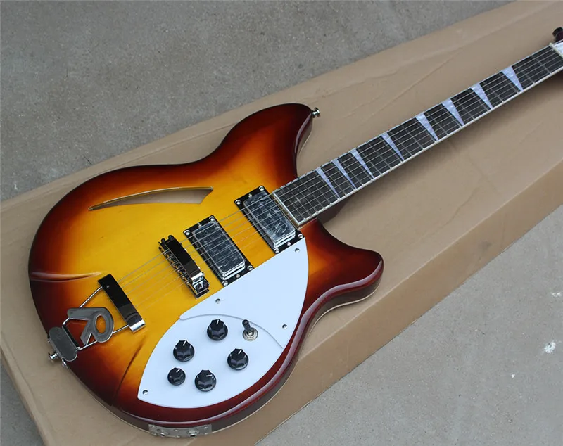 Электрогитара PRS Half Hollow Log 6 струн Стоковая обработка Профессиональная Гитара на
