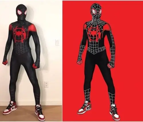 Miles Morales Halloween cosplay Costume 3D Print The Tights Cosplay Zentai Suit | Тематическая одежда и униформа