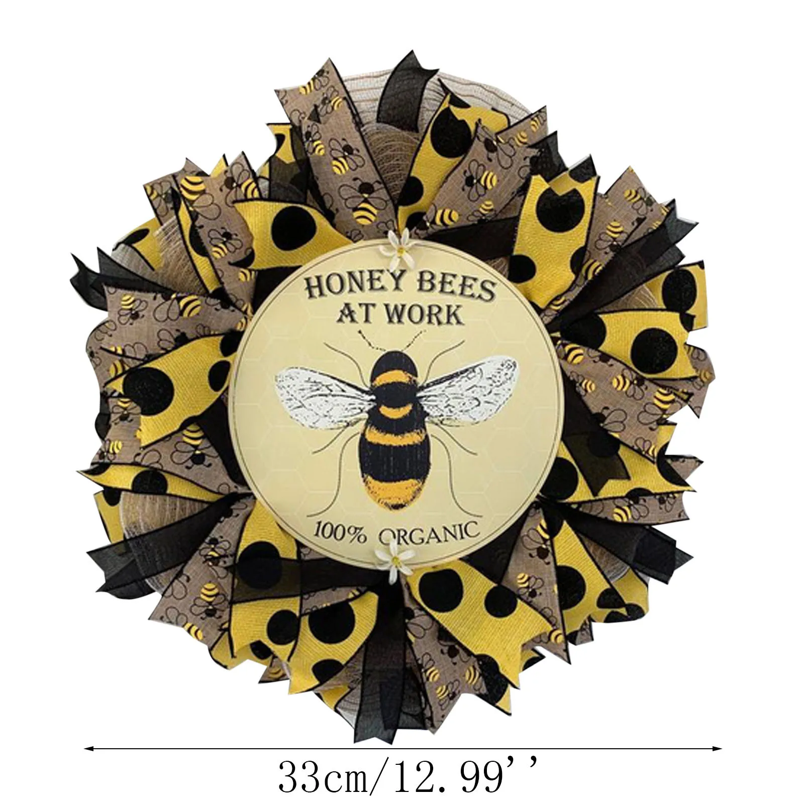 

Simulation Leaf Bee SunflowerWreath Artificial Garland Hanging Pendants Wedding Decoration Murale Chambre Nordic Decor