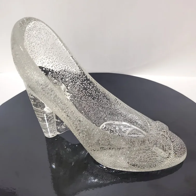 Molde de cristal epoxi para zapatos de tacón alto, conjunto de zapatos de cristal de princesa, decoración, molde de silicona para tacones altos de cristal, DIY