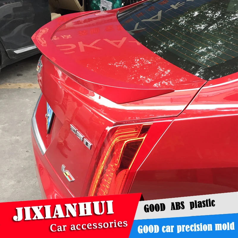 Для Cadillac спойлер ATS 2013 2016 Toyota YW ABS Пластиковый материал автомобильное заднее крыло