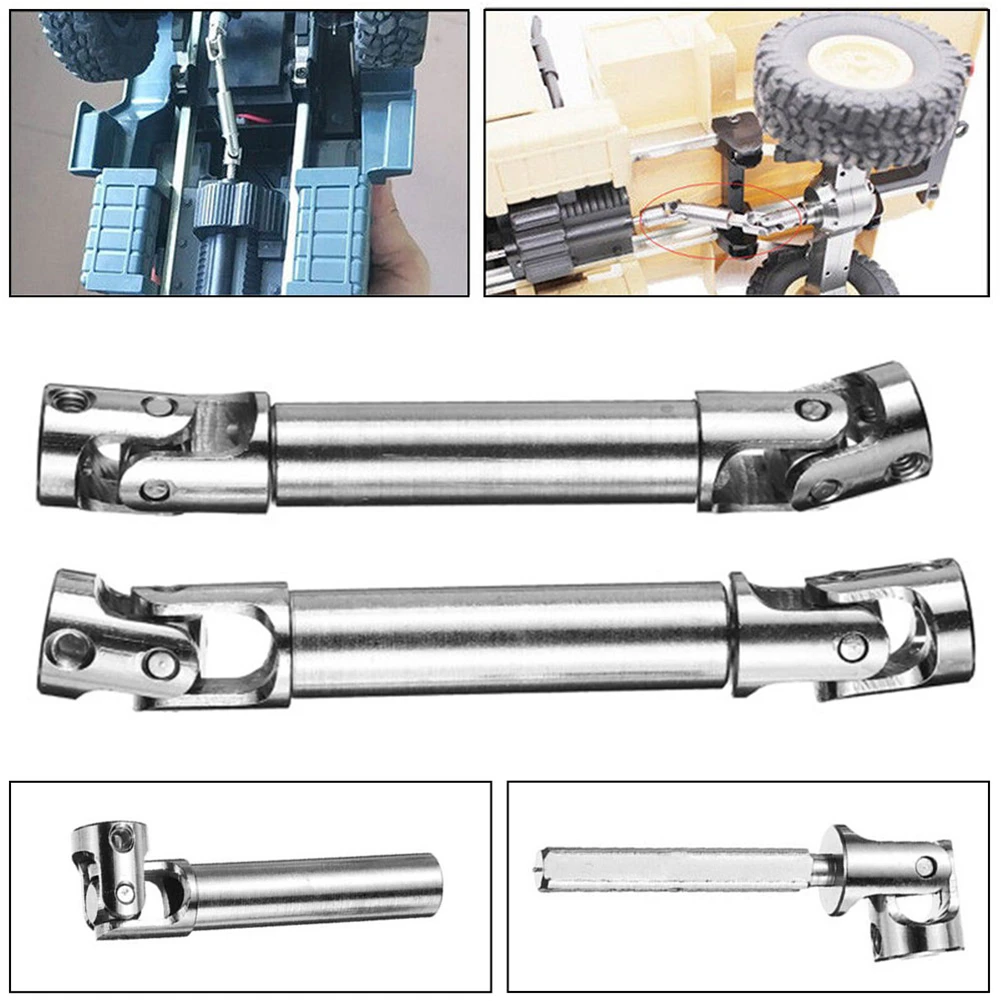 

RCTOYFUN Silver Metal Drive Shaft CVD Assembly Accessories For 1/16 RC Modle Car Military Truck B-14 C-14 B-24 C-24 B-16 B-36