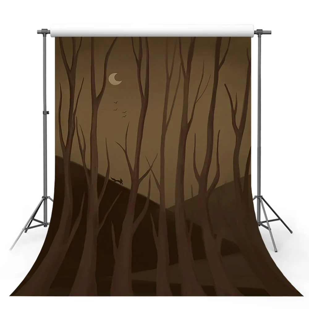 

Mehofond ночной луной фон Baby Shower новорожденных ПОРТРЕТНАЯ ФОТОГРАФИЯ фон для студийной фотосъемки лес фотофонов фотозонт Декор