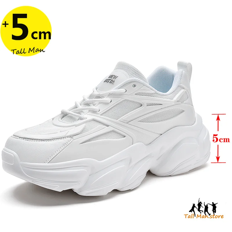 

Women Summer Men Sneakers Height Increase Shoes Outdoor Shoes Sports Basketball Man Leisure Fashion Mesh Couple Shoes