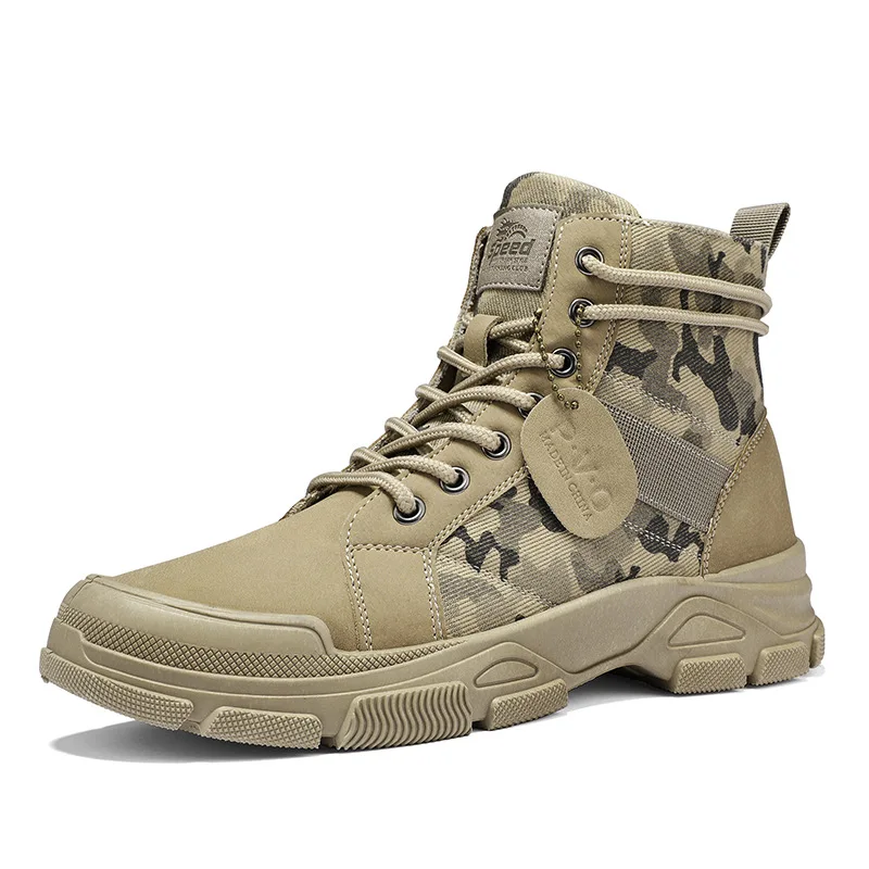 

Martin boots men's autumn 2021 new canvas high-top boots retro outdoor hiking boots fashion men's shoes