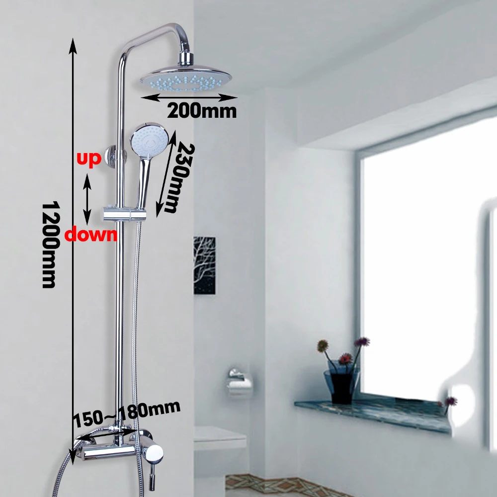 Насадка для душа водопад настенный смеситель хромированный | Обустройство дома