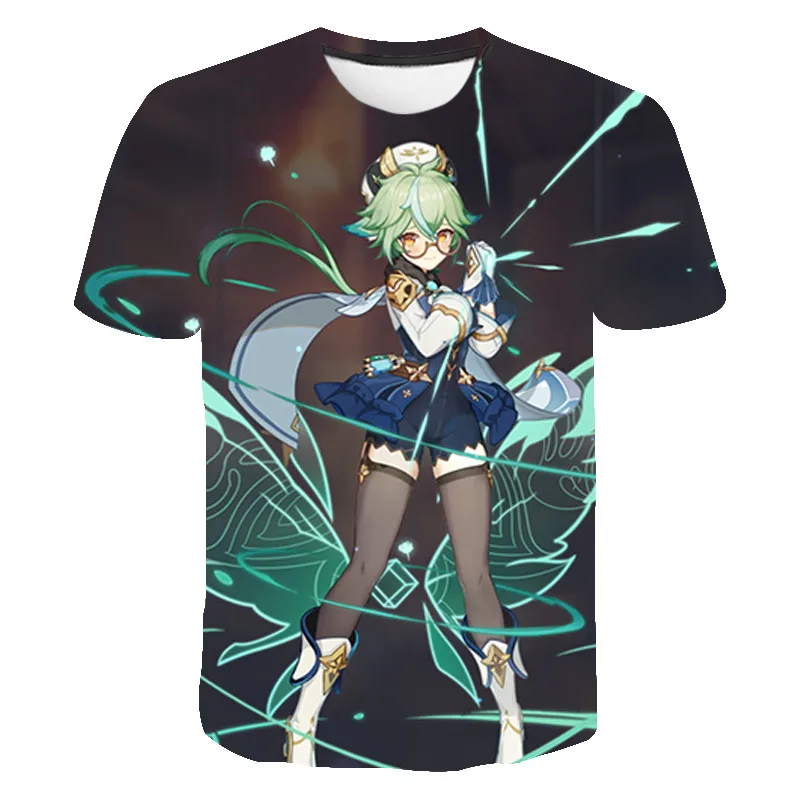 

Hot Game Genshin Impact Tshirt New Fashion 3D Printed T Shirt Summer Men Women Kids Short Sleeve Boy Girl Kids Casual Cool Tops