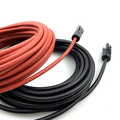 ALLMEJORES 1 пара медных кабелей на солнечной батарее 6 мм 10AWG черный и красный с