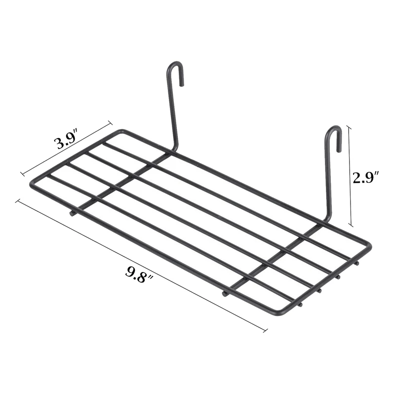 Подвесная прямоугольная полка для металлической настенной панели маленький