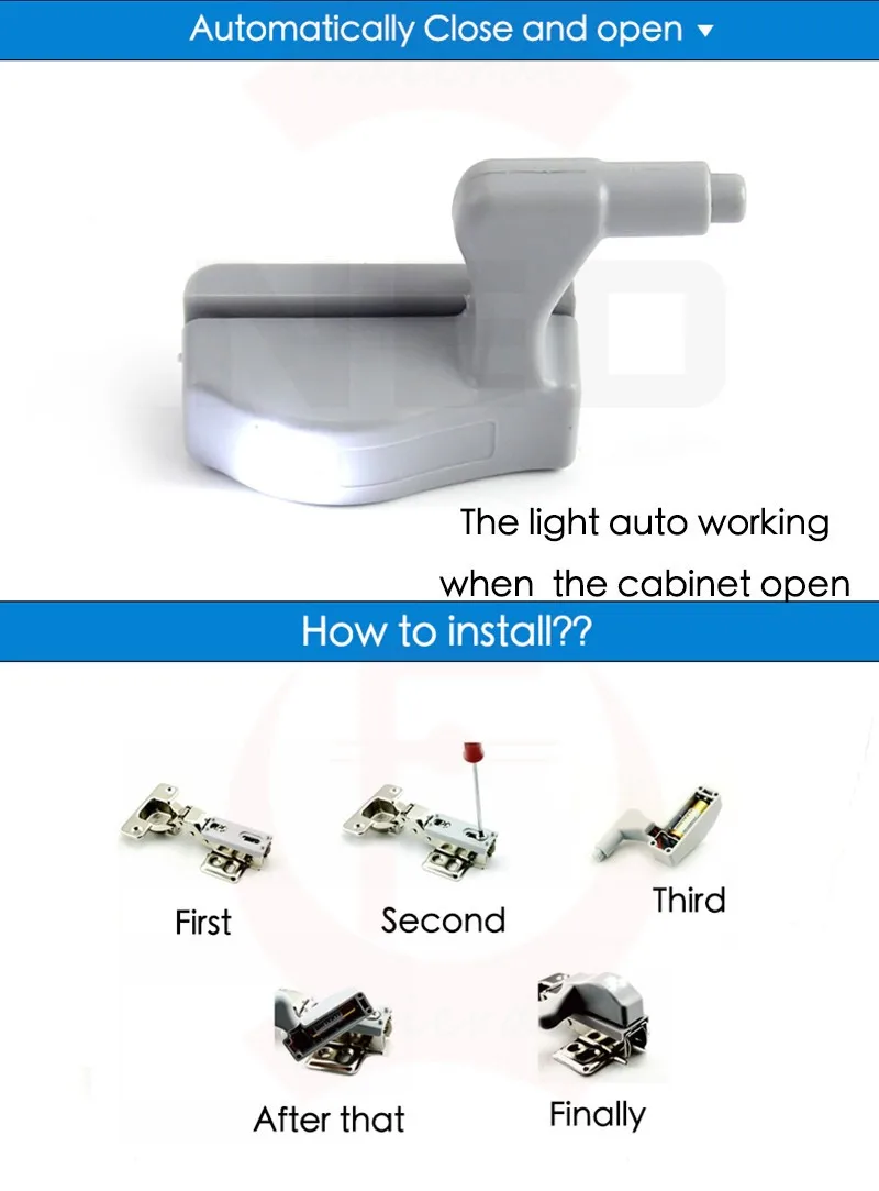 Светодиодный сенсорный светильник для гардероба 0 25 Вт внутренняя лампа на