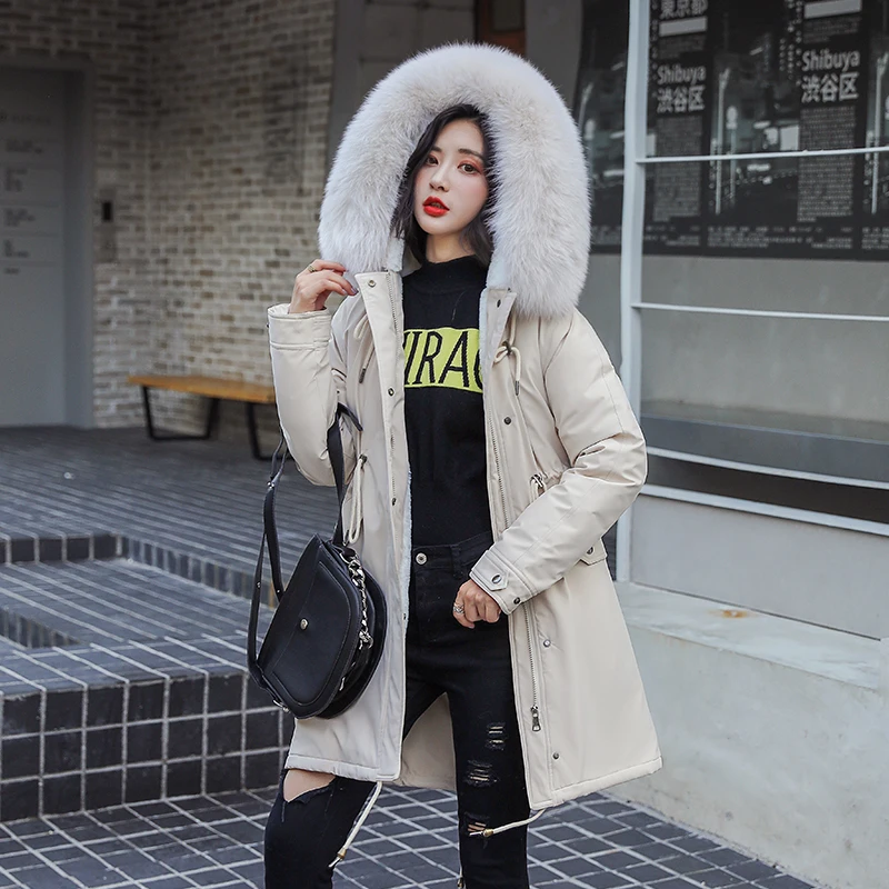 Женская зимняя куртка с капюшоном теплая флисовая утепленная высокого качества