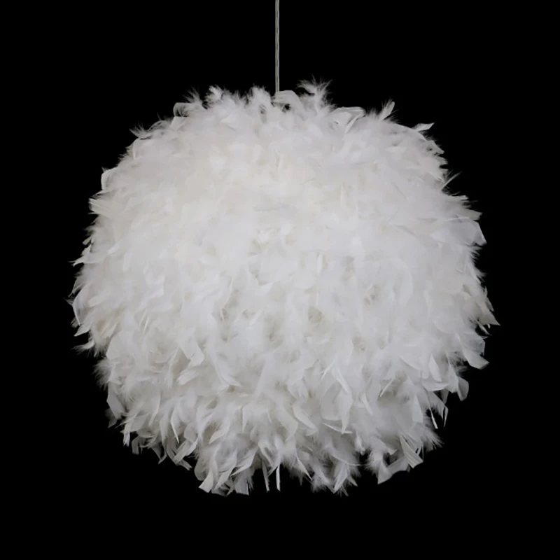 

White Fabric Ac220V Bedroom Personality Fashion Simple Badminton Lighting Chandelier With Box Packing