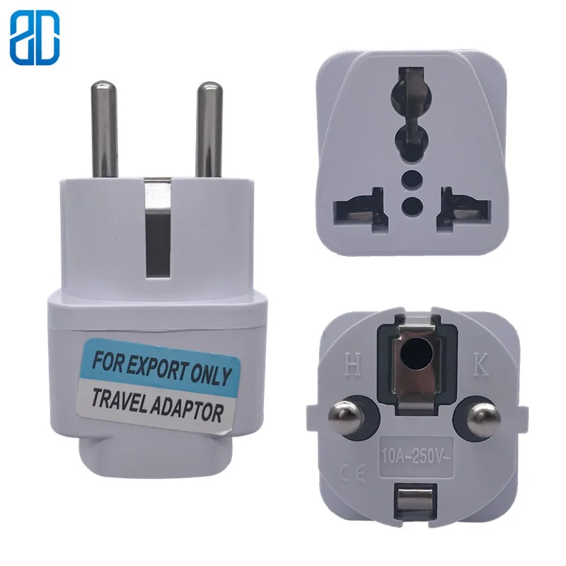 1 шт. штепсельная вилка европейского стандарта 2 контакта в США ЕС Великобритании