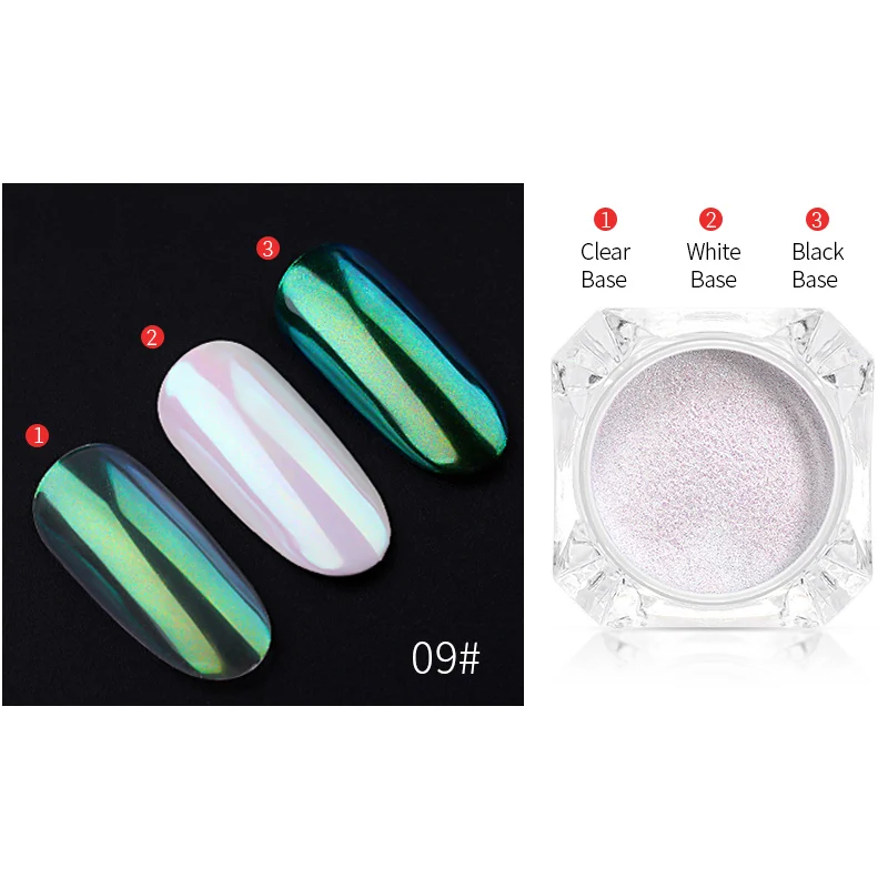 Color 9 PinPai 0,3 г/банка для зеркальных ногтей Единорог Блестящий Порошок для УФ-геля Хамелеон пылезащитный пигмент для ногтей Блестящий Маникюр Инструменты для украшения - Цвет: Color 9