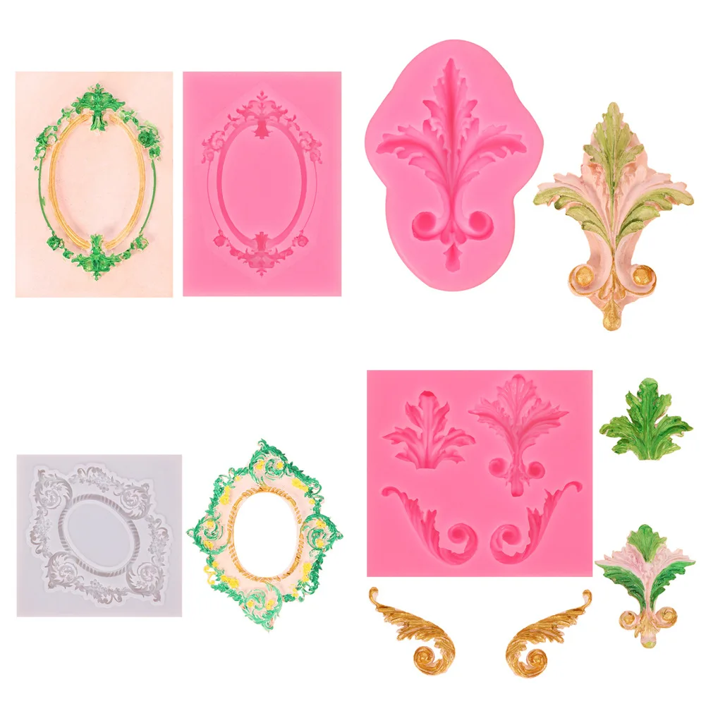 

Cake Mold DIY Relief Flower Pattern Fondant Mousse Chocolate Tray Mould Maker Decoration Mold Kitchen Tools Food Silicone