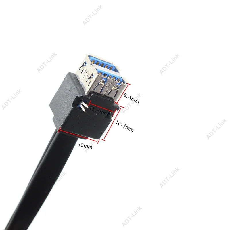 Usb 3.0 20 контактный разъем для 2 usb разъемов a мама материнской платы адаптер