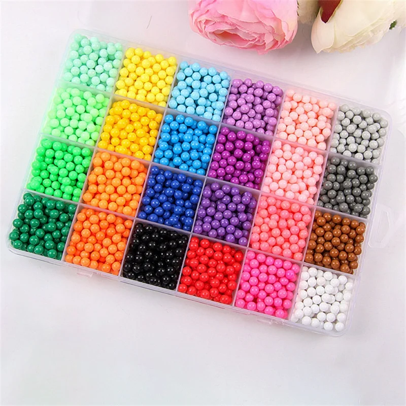 аквабитс aquabeads бусины Новые DIY набор для творчества шарики распылители воды 6000 шт.