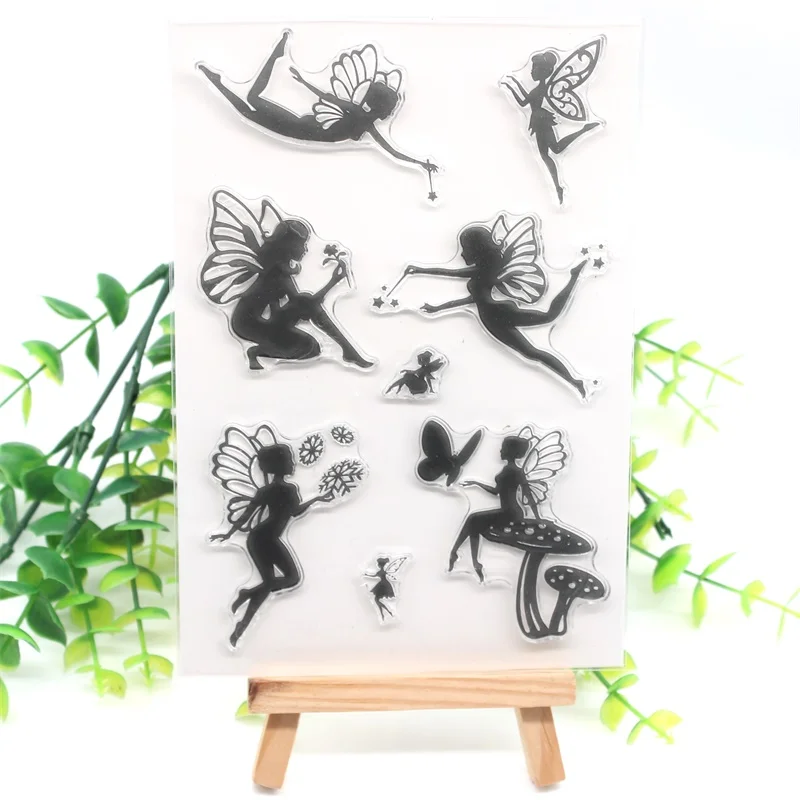 VUAWRTG Фея прозрачный чистый силикон штамп для DIY Скрапбукинг/фотоальбом декоративная открытка изготовление