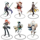 Популярная игра Genshin ударный стоячий персонаж акриловая фигурка стенд модель пластина настольное украшение Барбара милый стоячий знак отличные подарки