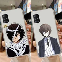 bungo stray dogs phone case transparent for samsung note a 7 8 9 10 20 50 51 71 90 20 11 81 e lite ultra pro