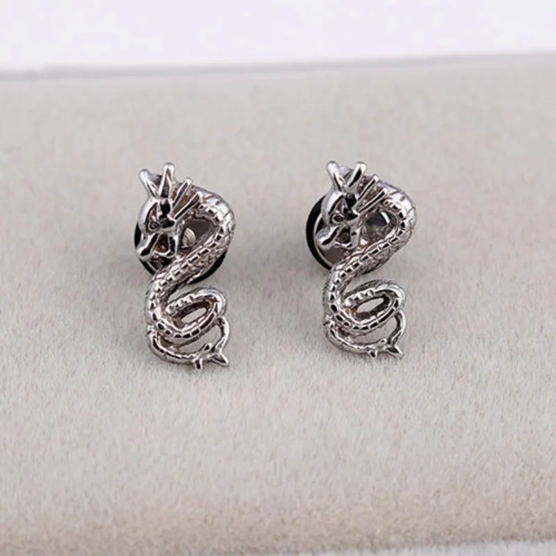 

316 Stainless Steel Dragon Earrings Personality Animal Earrings Motorcycle Party Steampunk Earrings for Men Hio Hop Jewelry