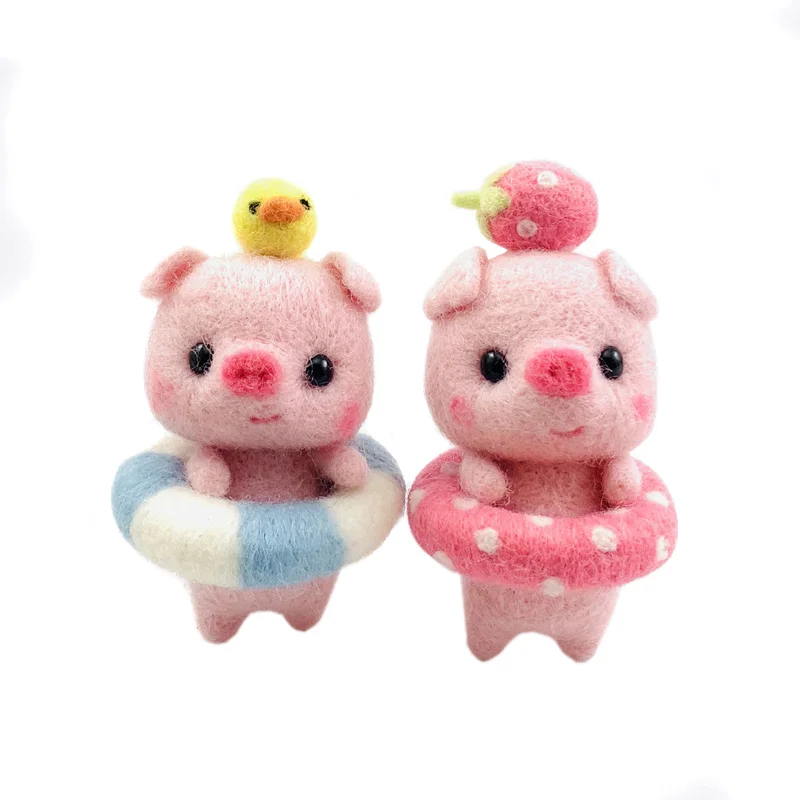 Non-Готовые фетр Дети творческие прекрасный розовый поросенок ручной работы