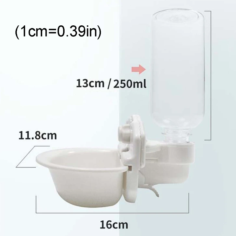 

Pet Cage Hanging Type Automatic Drinking Bowl Drinking Feeding Water Cat Feeder