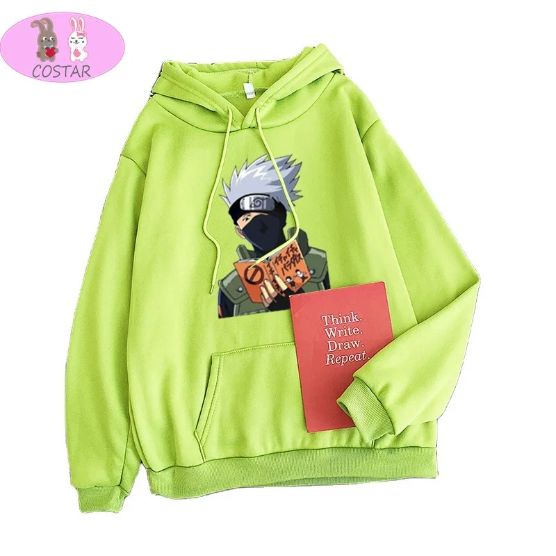

COSTAR Hot Anime Hatake Kakasi Printed Fashion Hoodies Pullover Harajuku Hooded Sweatershirt Unisex