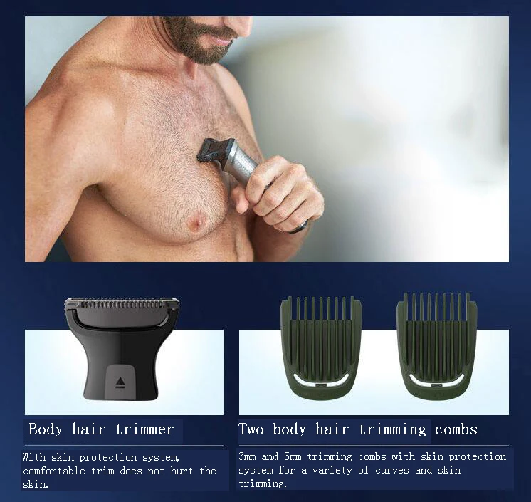 Philips Mg7720 машинка для стрижки волос электробритва с перезаряжаемой литий-ионной батареей бритва 120 мин беспроводное использование/1 ч Зарядка для мужчин