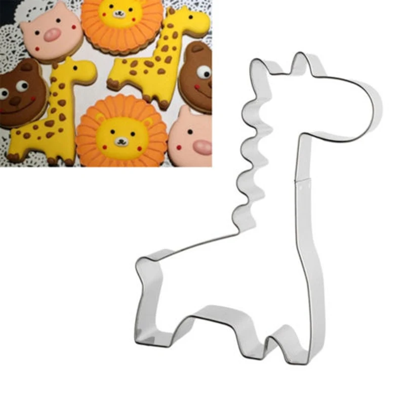 Мультяшная форма для печенья из нержавеющей стали в форме жирафа животного