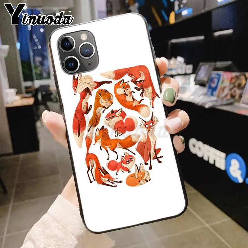 13 Yinuoda лиса в осенние листья лес Diy роскошный защитный чехол для телефона для iPhone 7plus 6S 7 8 8Plus X XS XR XS MAX 5 Чехол - Цвет: 13