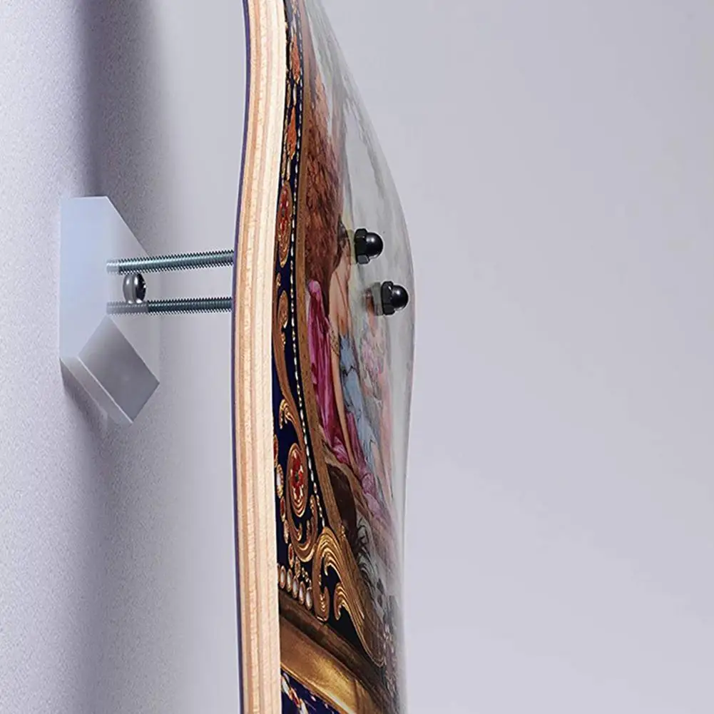 

Skateboard Wall Mount Longboard Storage Display Holder Skateboard Rack Wall Mount Indoor Skateboard Display Holder