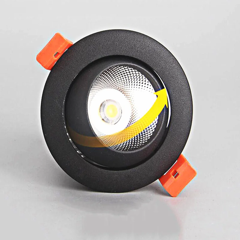 Dimmable круглый утопленный COB светодиодный светильник 9W12W15W точечные потолочные