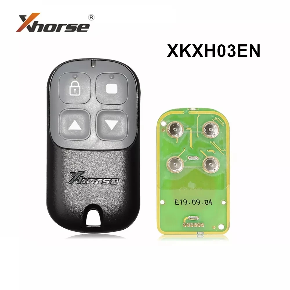 

5 шт./лот Xhorse 4 кнопки черная английская версия XKXH03EN проводной дистанционный ключ для гаражной двери