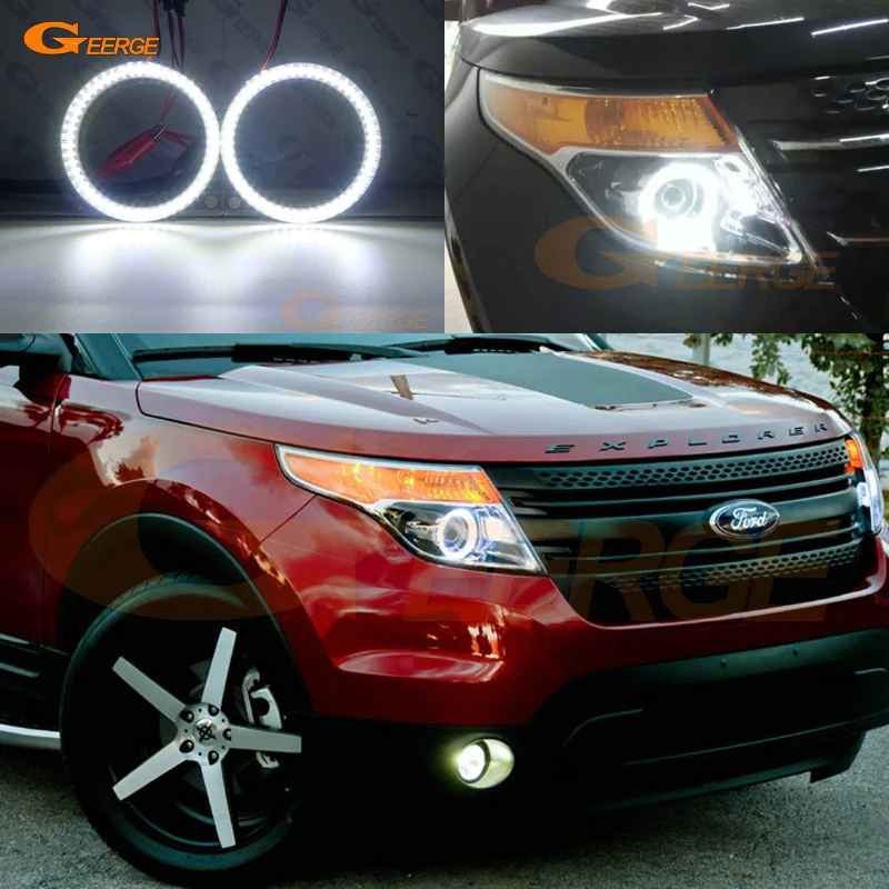 Для Ford Explorer 2011 2012 2013 2014 2015 ультра яркий SMD светодиодный комплект колец ангельские